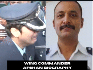 wing commander afshan biography